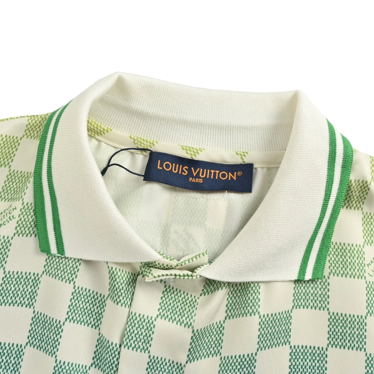Louis Vuitton/Louis Vuitton gradient checkerboard lapel short-sleeved shirt